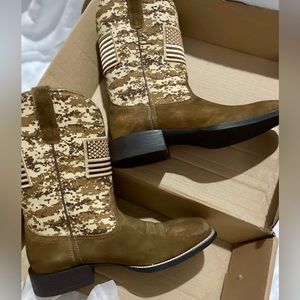 Arita Sport Patriot Boots BRAND NEW Size 12D